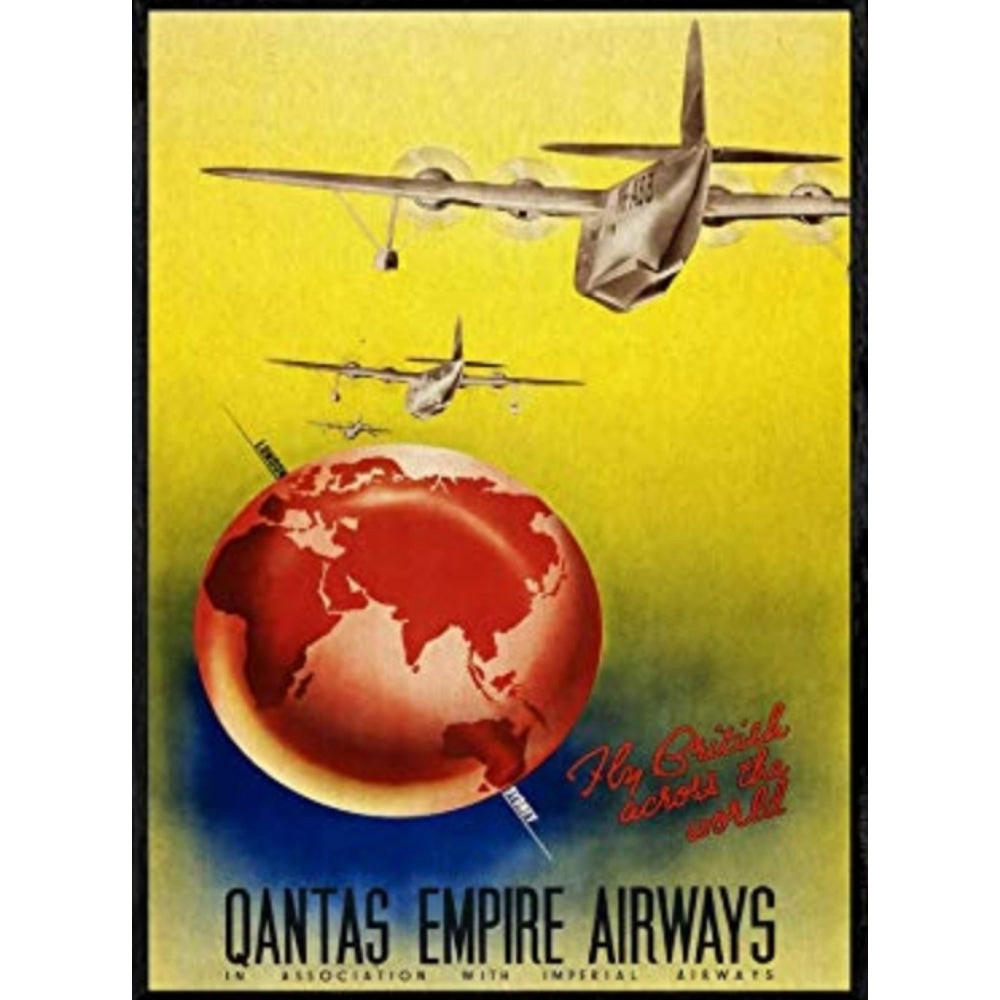 POSTER Airline Australier A3 Rahmenlos - Klar, Papier (29.7/5/42cm) - Nacnic