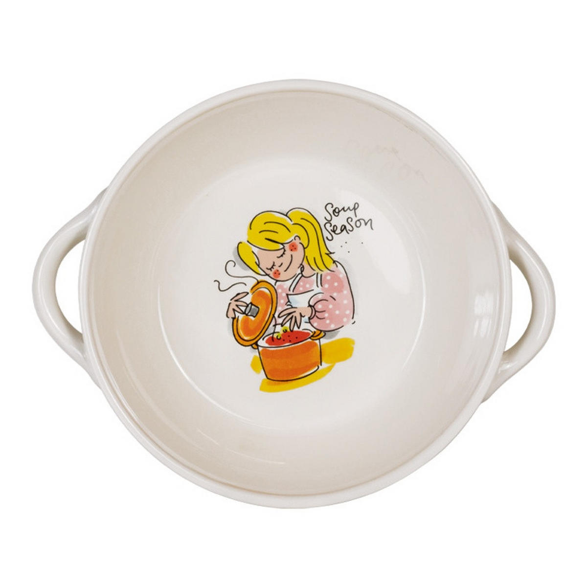 SCHALE Hot Soup in Bunt - 23cm - Multicolor, Keramik (21.5/18/21.5cm) - Blond Amsterdam