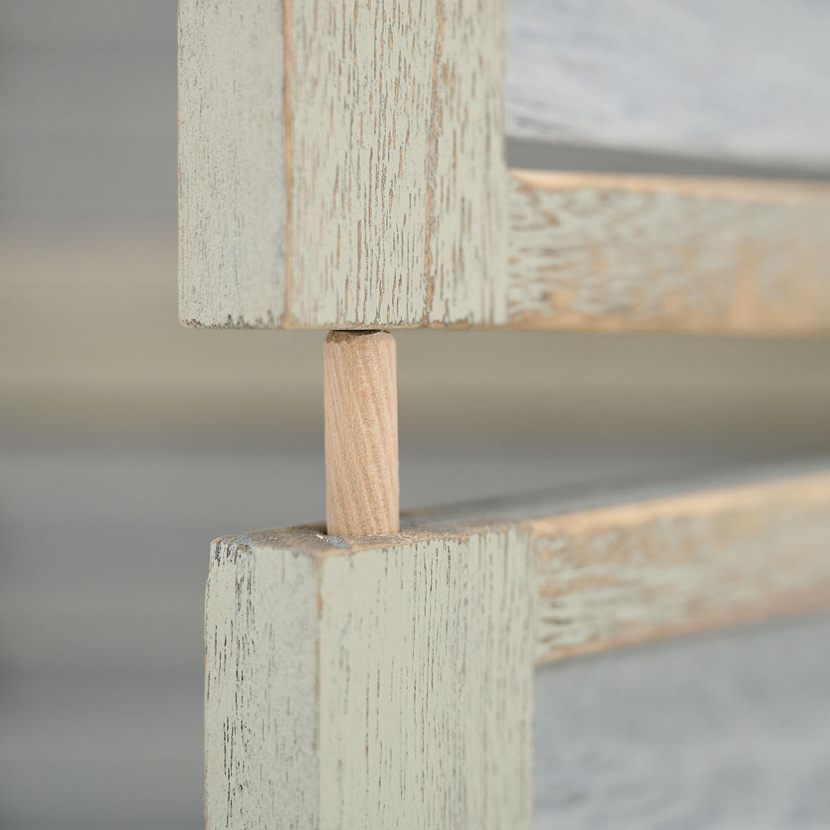 PARAVENT 3-tlg. 120/170 cm Weiß shabby washed - Weiß, Holz (120/170/2cm) - Homestyle4u