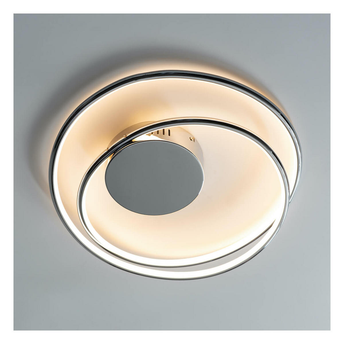 DECKENLEUCHTE Xandra, Silber/Chrom, 48cm - Chromfarben, Metall (48/50/48cm) - KOSILUM