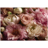 FOTOTAPETE Blumen Pfingstrosen Rosa 200x140 cm - Multicolor, Papier (200/140cm) - Wallarena