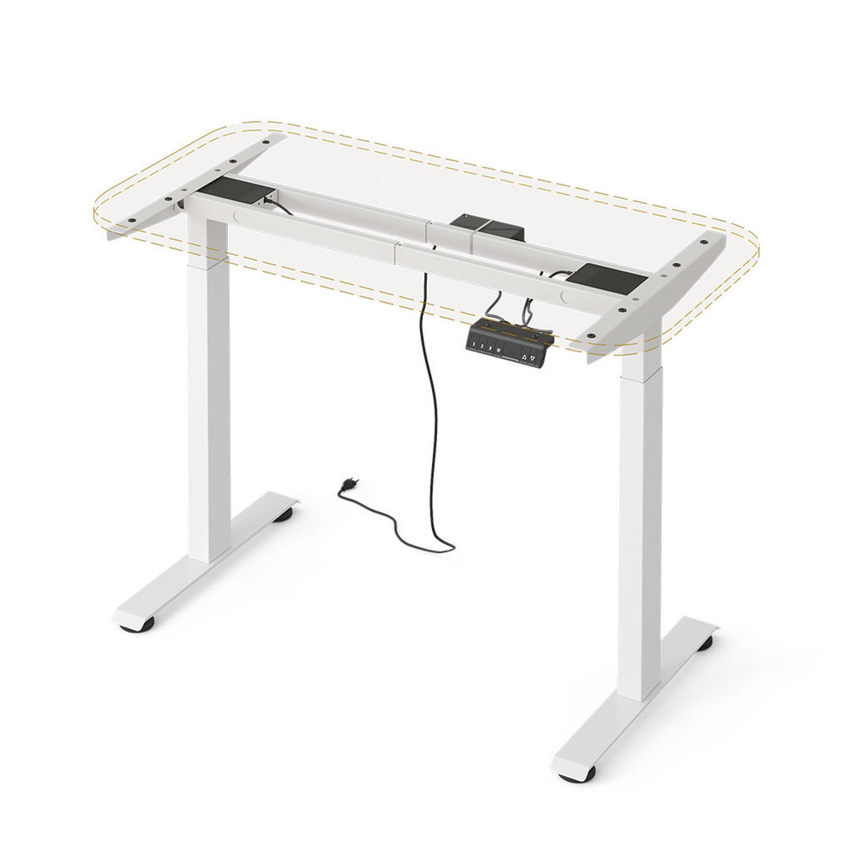 STOLNÍ NOHY Elevate Bílá - bílá, kov (57.5/180/120cm) - Vicco