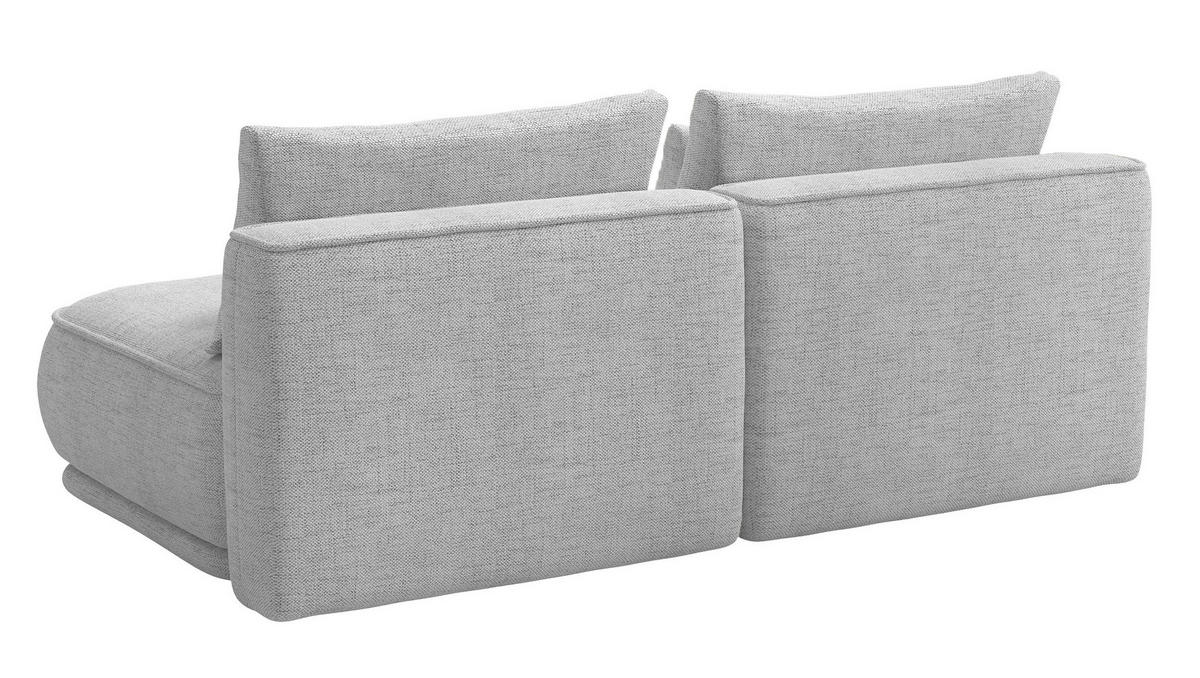 SCHLAFSOFA Leanno Grau Chenille 210 cm - Schwarz/Grau, Kunststoff/Textil (210/74/115cm) - Selsey