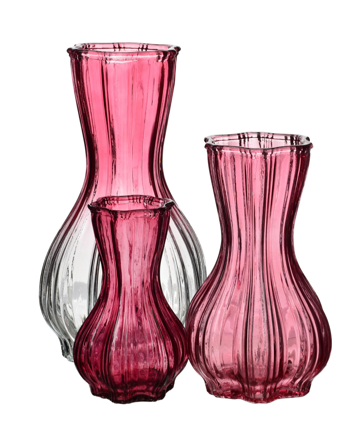 VASE Serenite Rosa Glas - Rosa, Glas (21cm) - Mondex