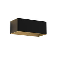LED WANDLEUCHTE Herz - Schwarz, Metall (10/8/20cm) - Nettlife