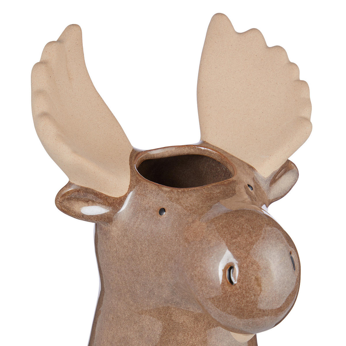 VASE Moose Elch - Braun, Keramik (28cm) - Butlers
