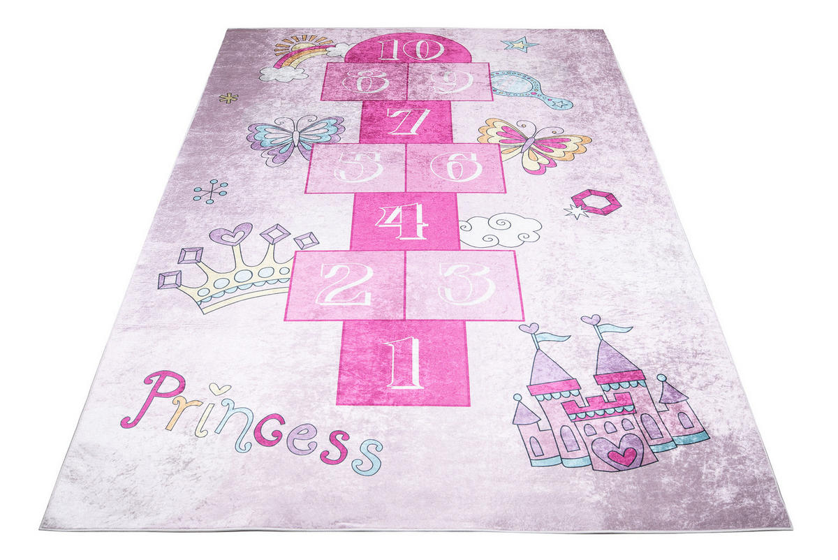 TEPPICH EMMA Rosa 80/150 cm - Rosa, Kunststoff (80/150cm) - Tapiso