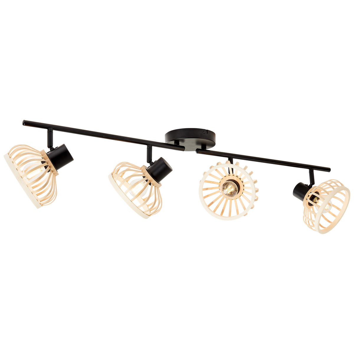 SPOTBALKEN Norah 99740/76 - Schwarz, Holz (15/90.5/22cm) - Brilliant