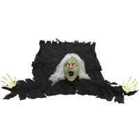 HALLOWEEN-DEKORATION Schwarz 80.0/18.0/183.0cm - Schwarz, Textil (18/183/80cm)