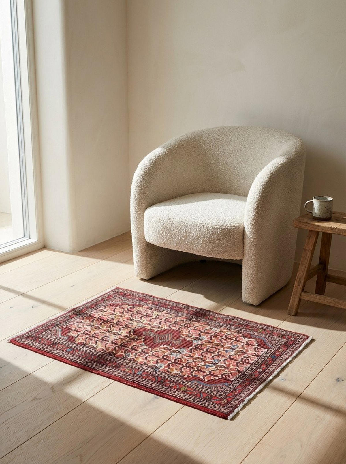 TEPPICH Assadabad Mehrfarbig 99/67 cm Schurwolle - Multicolor, Textil (67/99cm) - Looma
