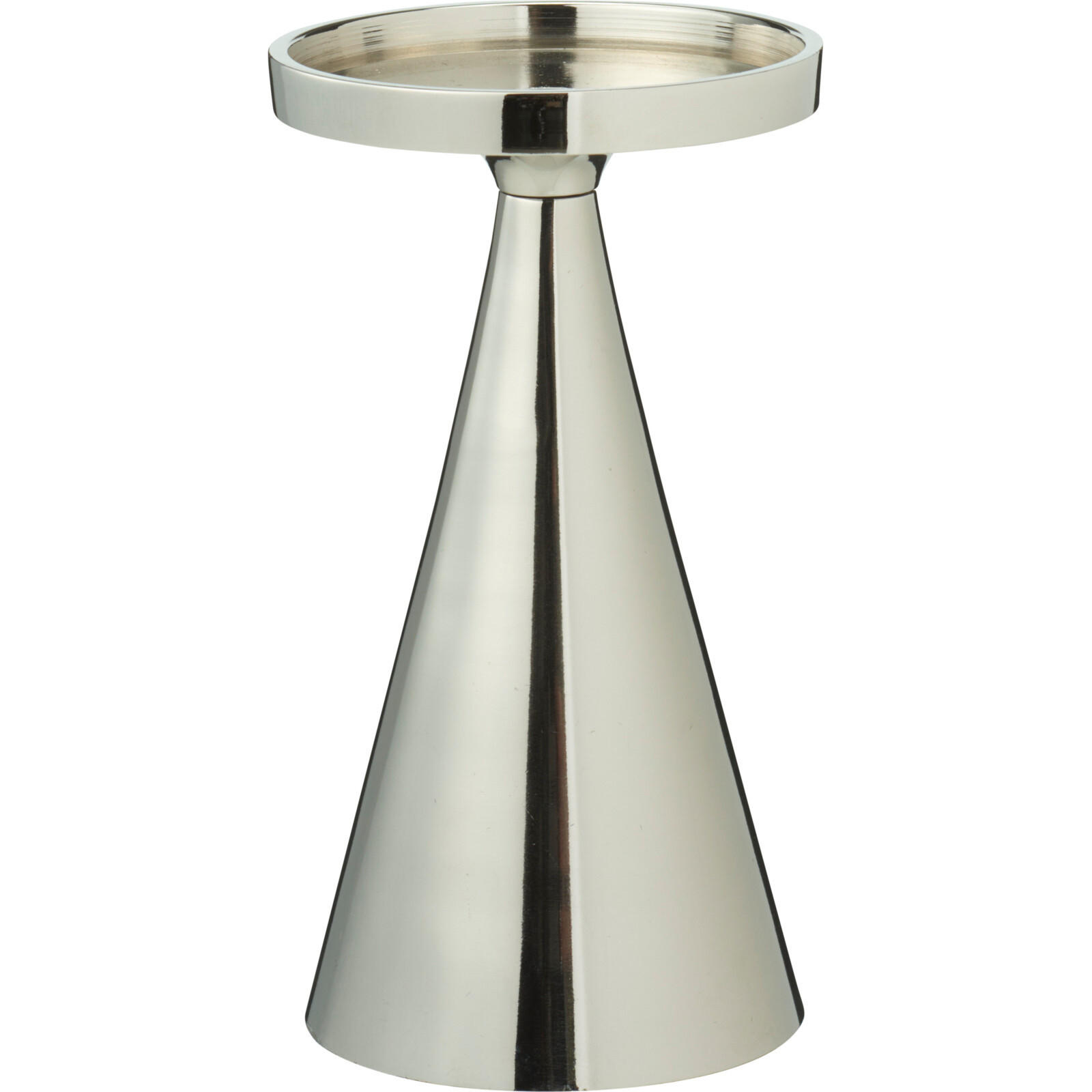 Home Styling Collection Kerzenhalter Silber 10x17x10 cm