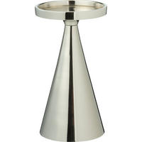 KERZENHALTER Silber 17 cm - Silberfarben, Metall (10/17/10cm) - Home Styling Collection