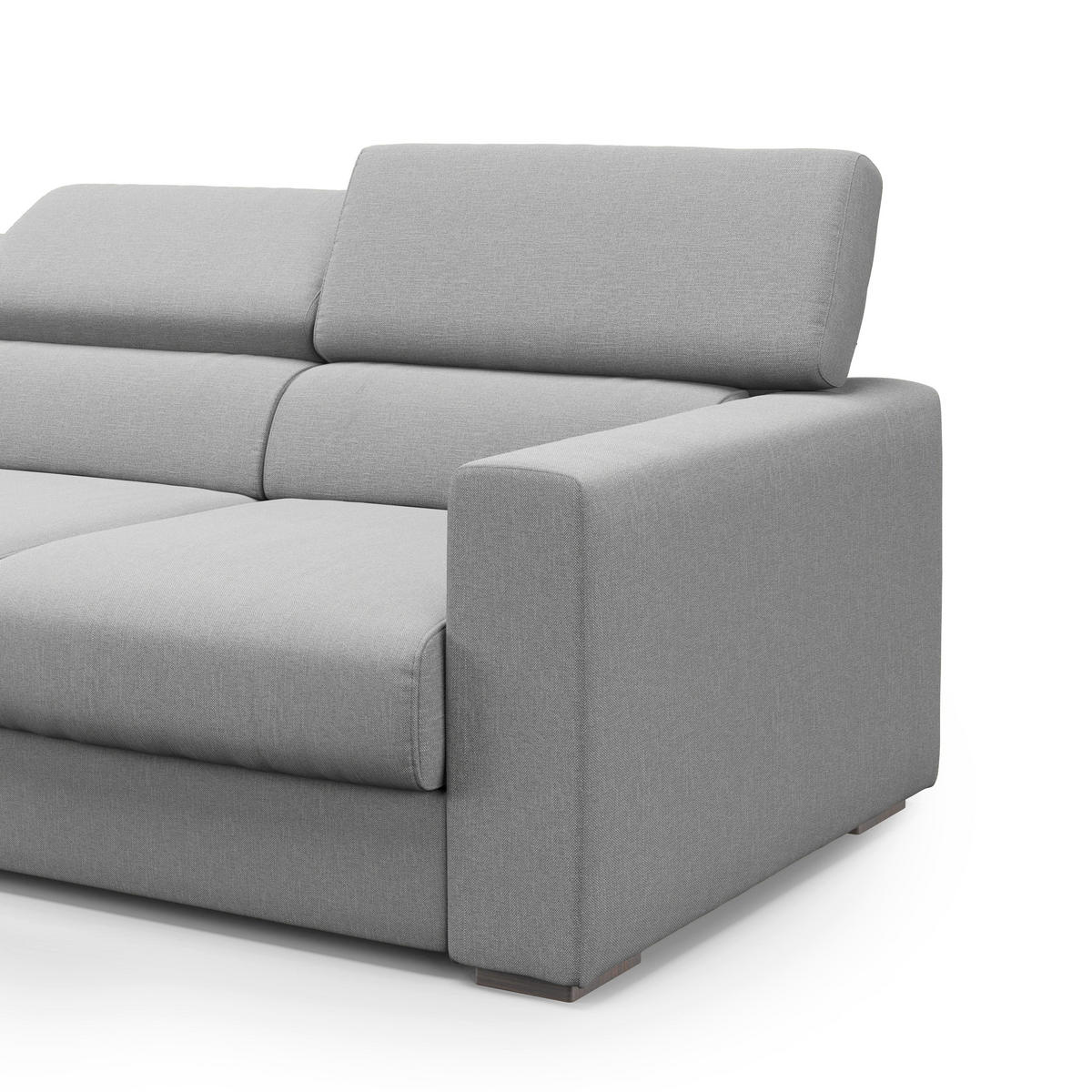 LINEARSOFA Dylan - Grau, Textil (240/74/100cm) - Divani.store