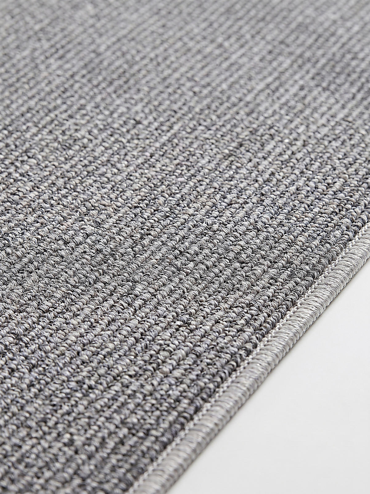 TEPPICH Niederflor Uni COLFOSCO Polypropylen Beige 133 x 133 cm - Grau, Textil (133/133cm) - KADIMA DESIGN