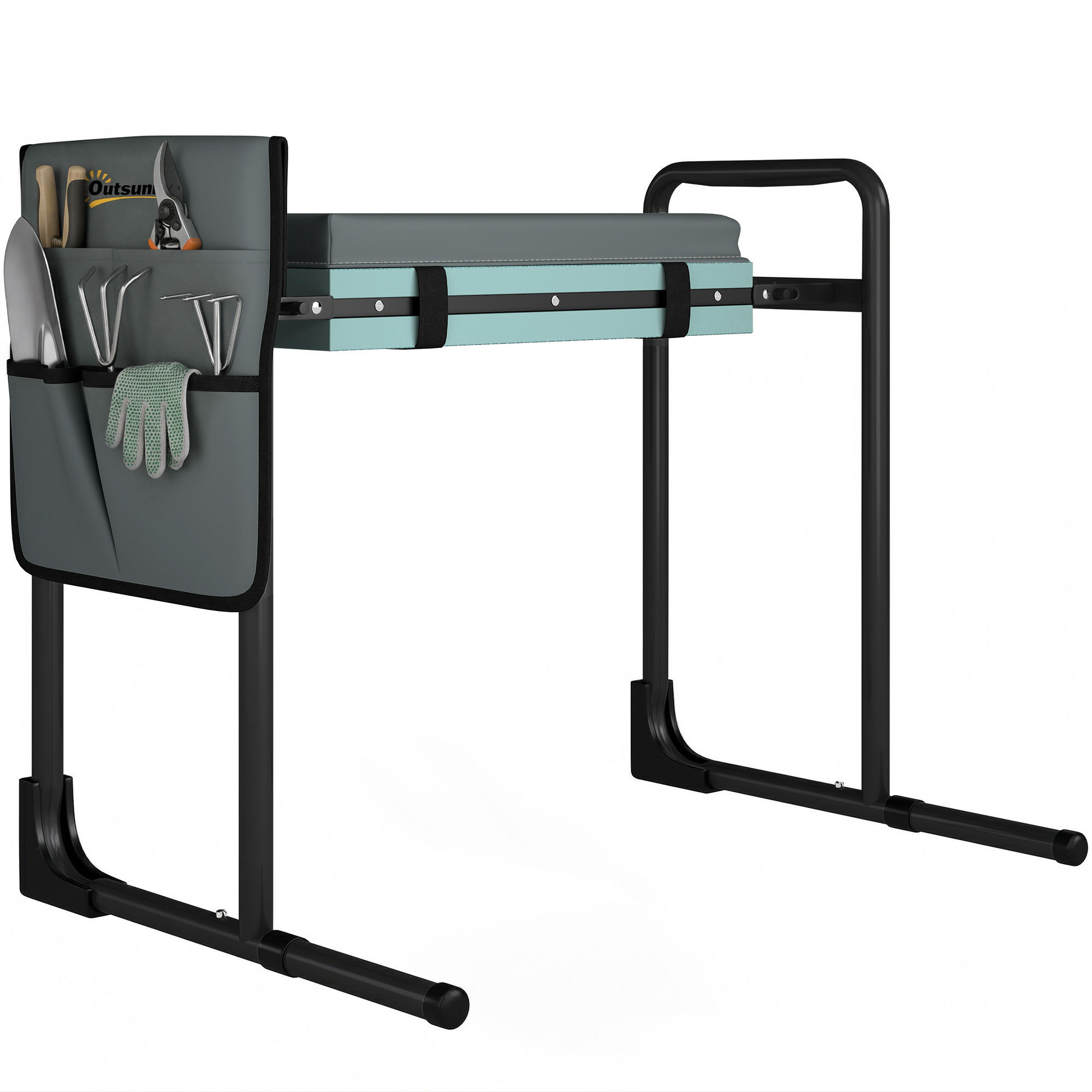KNIEBANK 2-in-1 DE-13890 Dunkelgrau - Dunkelgrau, Metall (29/50/60.5cm) - ComfortXL