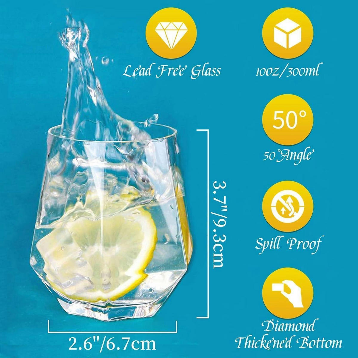 WHISKYGLÄSER 4er-Set Rauchgrau 300 ml - Transparent, Glas (0.3L)