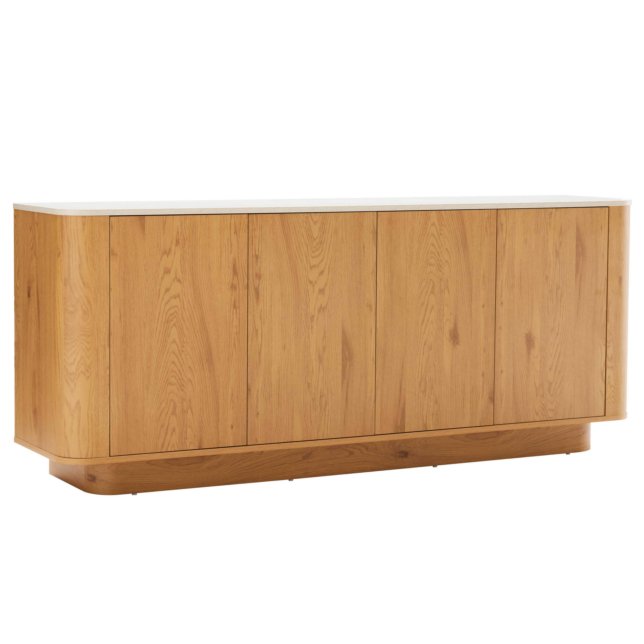 SIDEBOARD, helles Holz - Beige, Holz (180/75/40cm) - Oviala