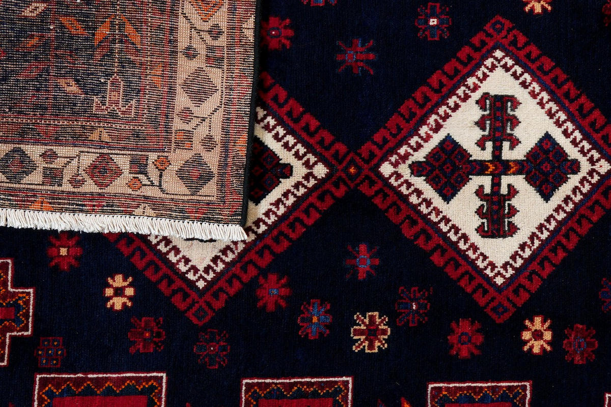 ORIENTTEPPICH handgeknüpft Afshar Rot 228/165 cm Schurwolle - Rot, Textil (165/228cm) - Looma
