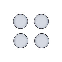 TELLER Gourmet Ø21,5cm - 4er-Set - Onyx - Schwarz, Keramik (21.5cm) - Björn