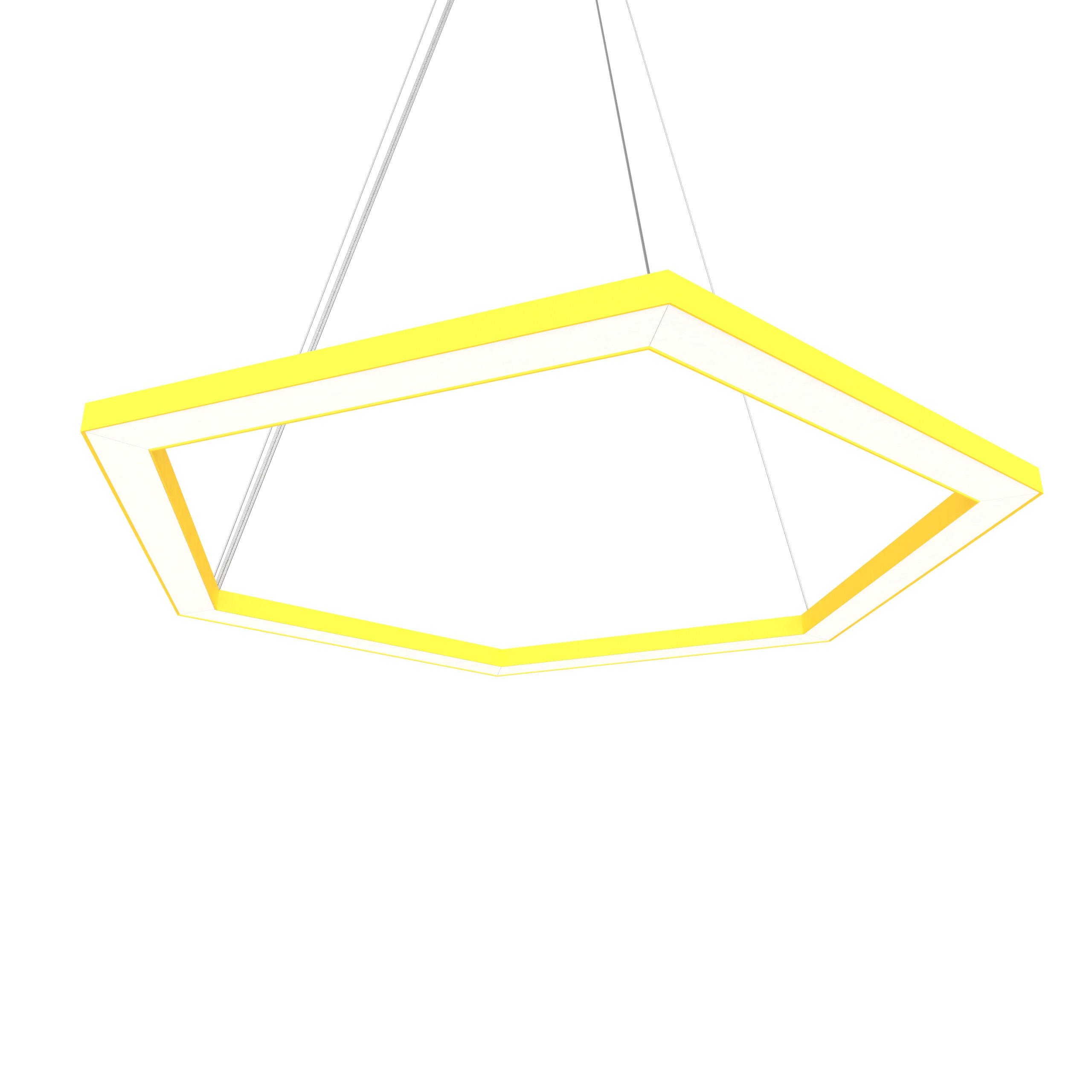 LED-HÄNGELEUCHTE - Gelb, Metall (1.6/100/60cm) - Lumicom