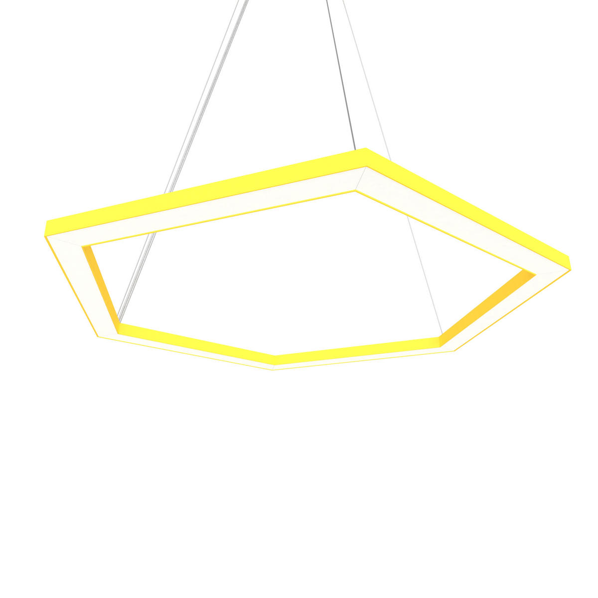 LED-HÄNGELEUCHTE - Gelb, Metall (1.6/100/60cm) - Lumicom