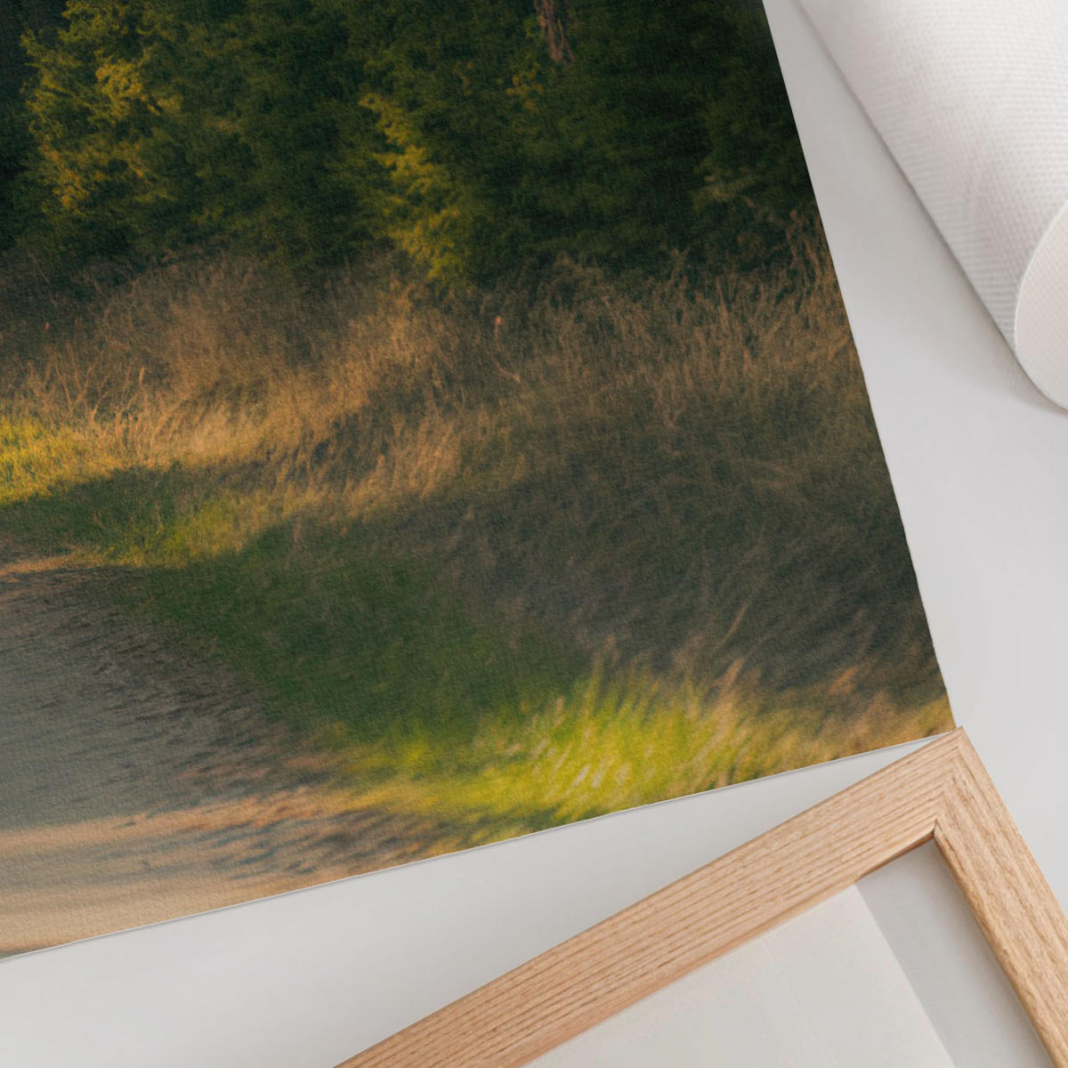 POSTER - 59x84 cm - Nevara - Waldweg - Grün, Textil (59/84/0.1cm) - TULUP
