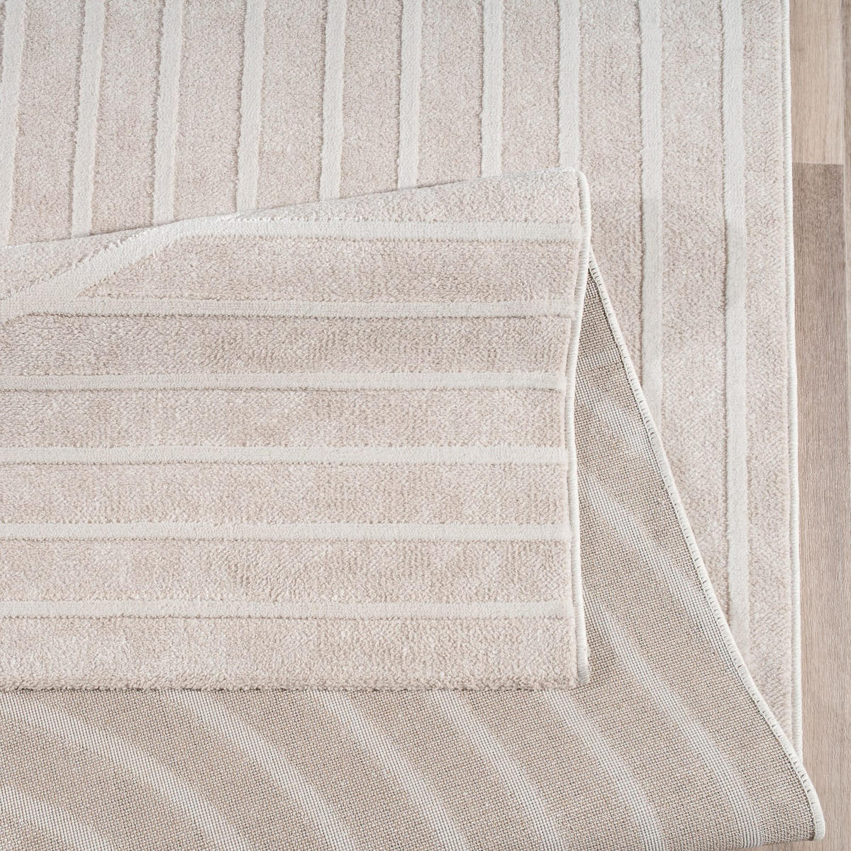 FLACHWEBETEPPICH Boho Creme 120 x 160 cm - Creme, Kunststoff (120/160cm) - TT Home
