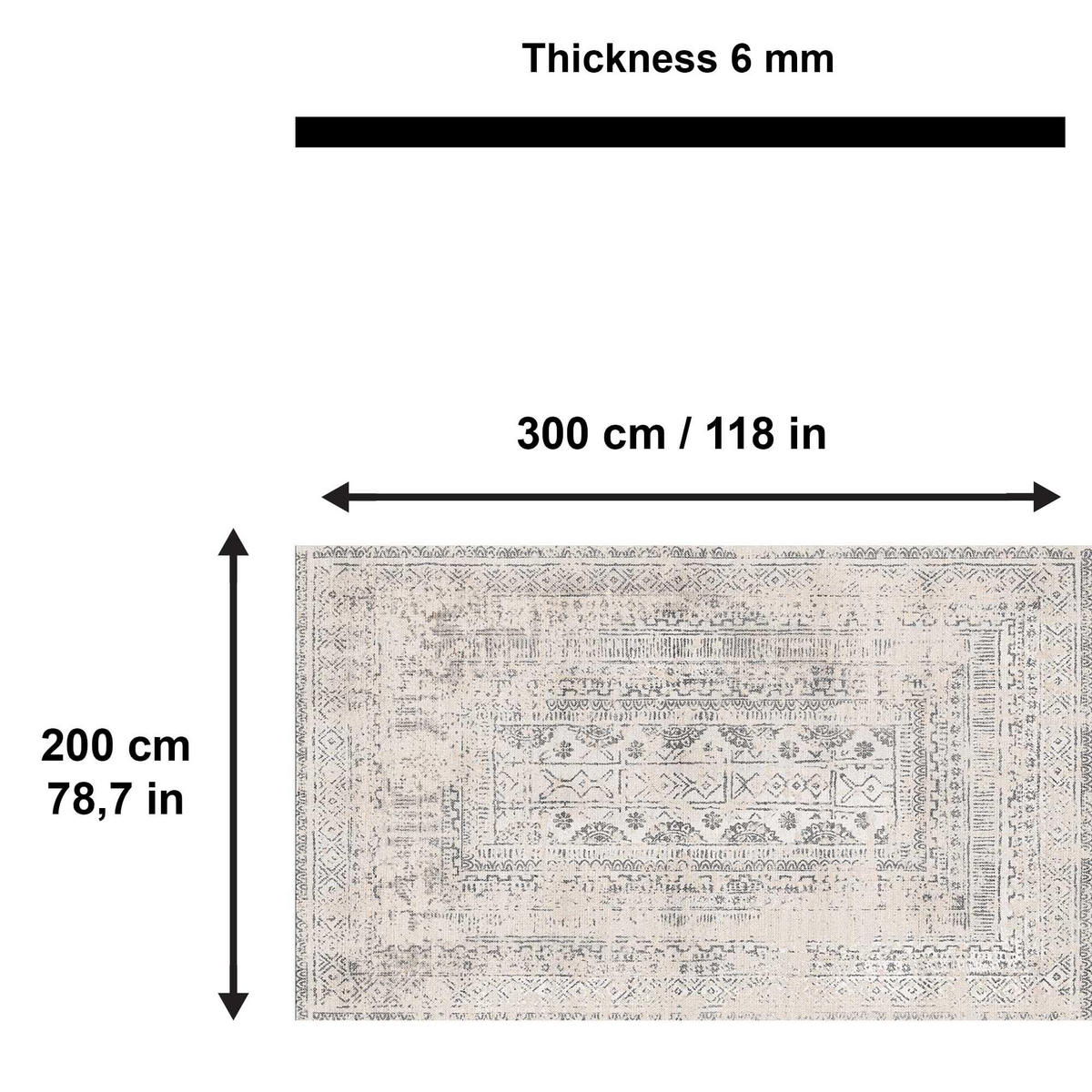 TEPPICH Duncan 200x300 cm - Multicolor, Textil (200/300cm) - Bamyum