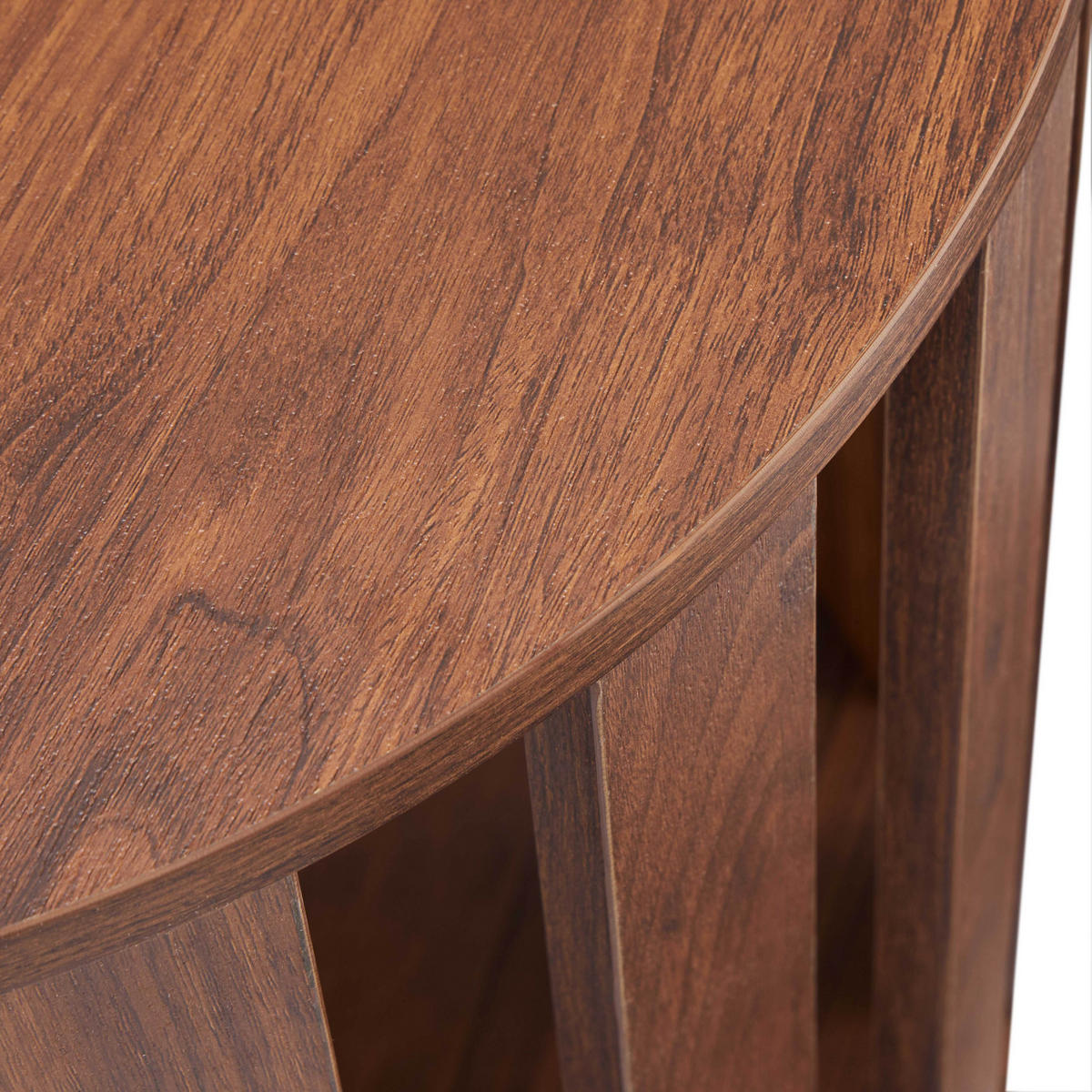 COUCHTISCH, dunkles Holz - Braun, Holz (50/50/50cm) - Oviala