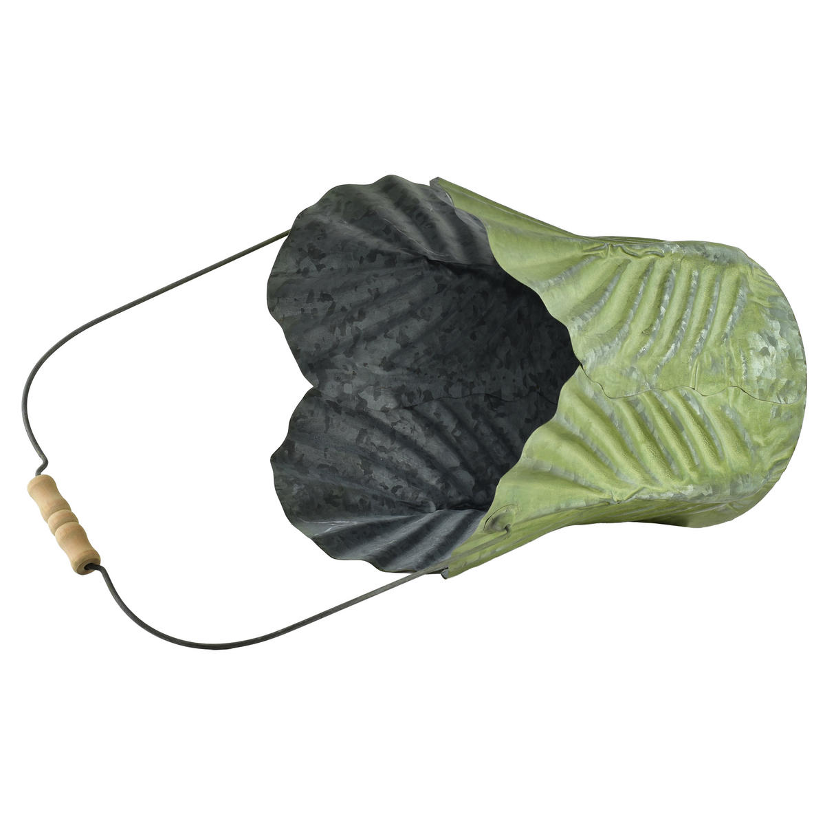 BLUMENTOPF Marina Grün 30/30/35 cm Metall - Grün, Metall (30/35/30cm) - Mondex