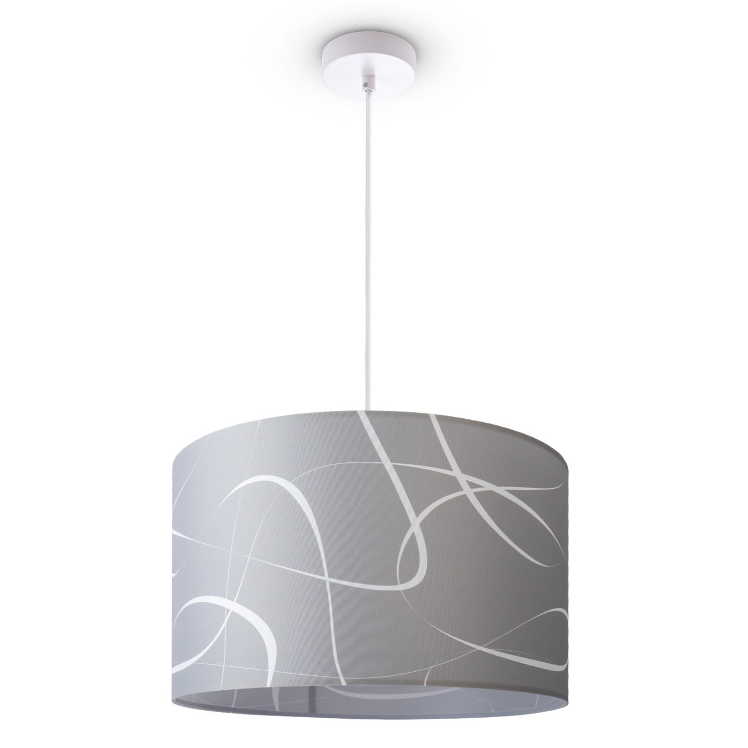 PENDELLEUCHTE Hugo Pd1 Tri 003 - Weiß, Metall (45.5/45.5/27cm) - Paco Home