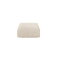 POUF MIRA-PUF 91x89x40 Beige cm Cord Modular Sitzhocker - Sandfarben/Beige, Holzwerkstoff/Kunststoff (91/40/89cm) - ALTDECOR