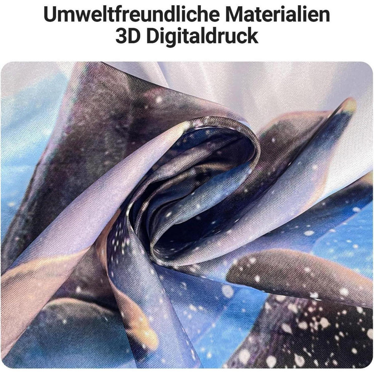 DUSCHVORHANG Delphin 180 x 180 cm Wasserabweisend Antischimmel Polyester - Multicolor, Textil (180/180cm)