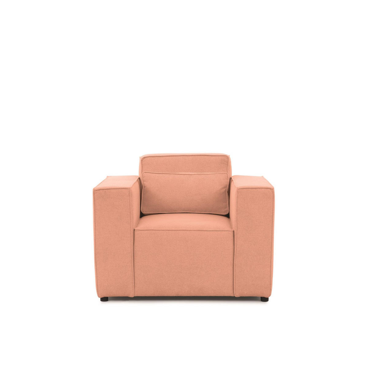 SESSEL Waldo In Brooklyn - Rosa, Holzwerkstoff/Textil (101/80/92cm) - Fun Möbel
