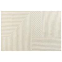 KURZFLOR-TEPPICH Beige 200/300 cm Abegum - Beige, Textil (200/300cm) - Beliani