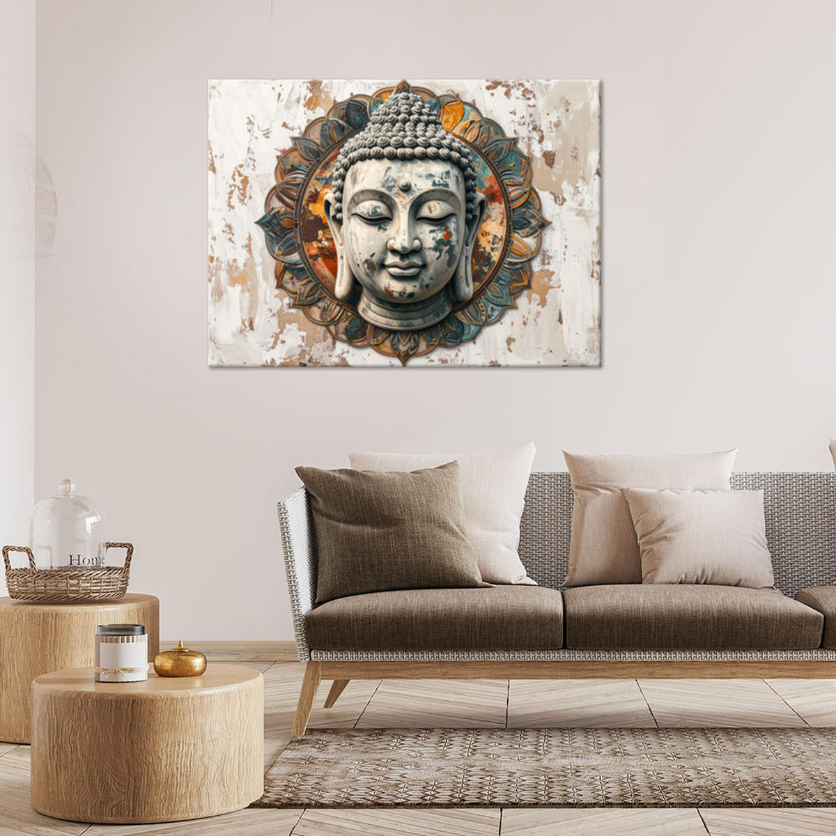 LEINWANDBILD Zen und Orientalisch 120x80cm - Beige, Textil (120/80cm) - Feeby