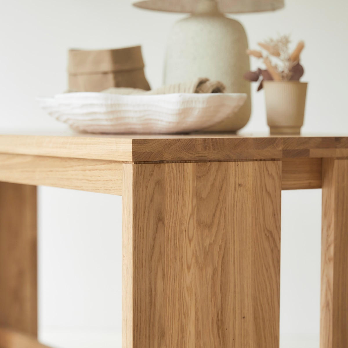 SCHREIBTISCH Eden Natur aus Eiche - Naturfarben, Holz (60/160/74cm) - Tikamoon