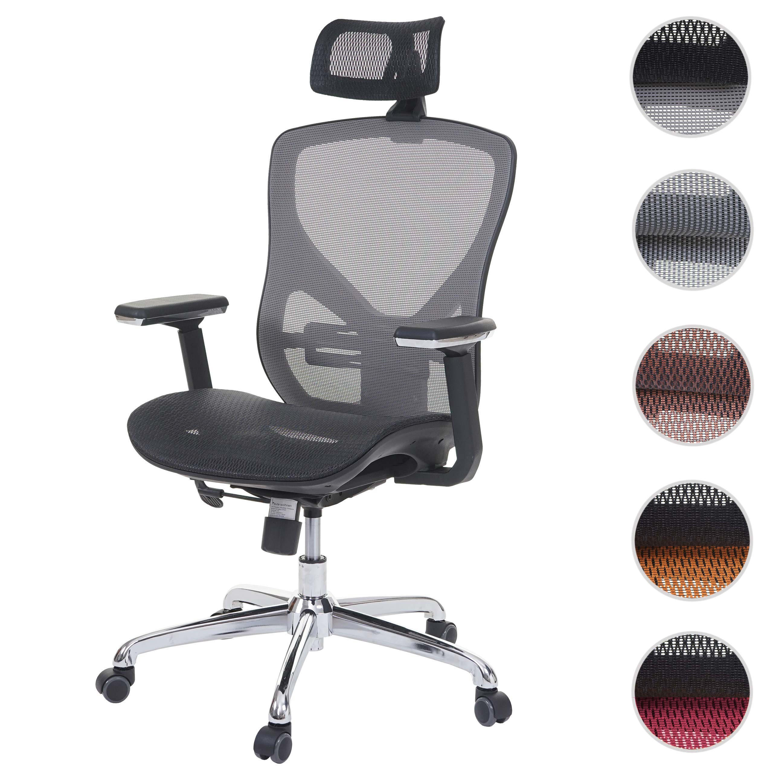 BÜROSTUHL Schwarz, Grau - Schwarz/Grau, Textil (63/126/60cm) - MCW