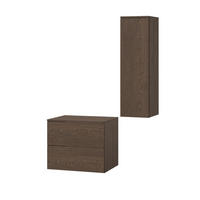 BADMÖBEL-SET Color Baltic Storm 2-Teilig (2S 60 + 1D 100) - Walnussfarben, Holzwerkstoff (90/160/45cm) - mzm24