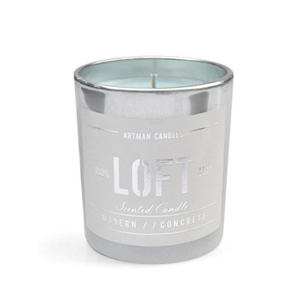 KERZE Loft Mintgrün 7.4/7.4/8.3 cm Glas - Mintgrün, Glas (8.3cm) - Mondex