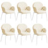 STUHL 6er Set Scandi Belastbarkeit 120 kg 61 5 x 62 x 90 - Creme, Kunststoff (62/90/61.5cm) - tectake