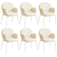 STUHL 6er Set Scandi Belastbarkeit 120 kg 61 5 x 62 x 90 - Creme, Kunststoff (62/90/61.5cm) - tectake