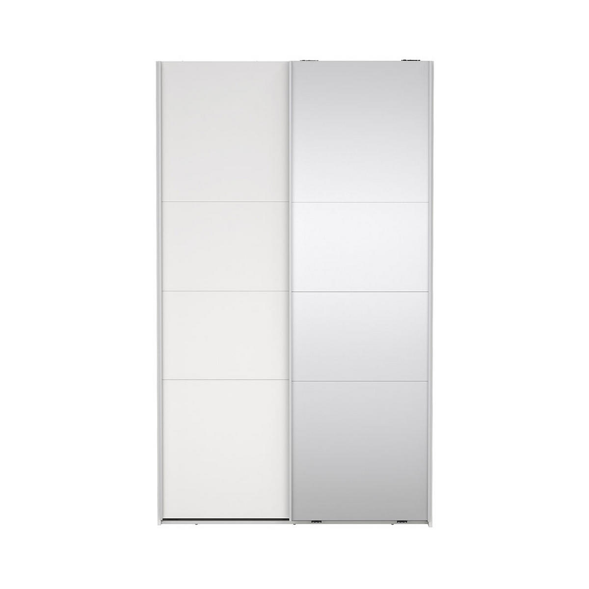 SCHIEBETÜRENSCHRANK, Catania, Weiß, Holzwerkstoff, 119 x 67 x 201 cm - Weiß, Holzwerkstoff (119/201/67cm) - ebuy24