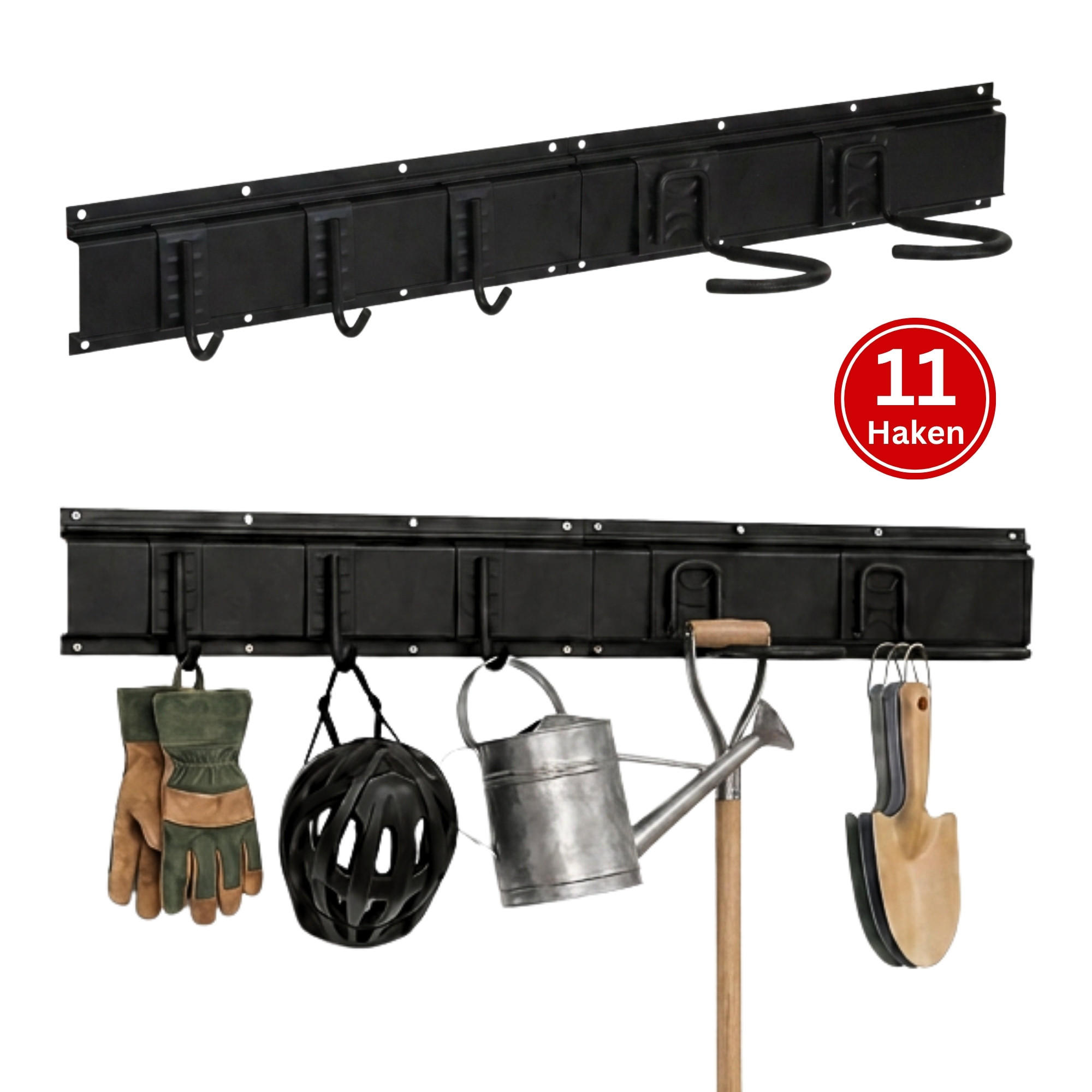 Proregal Garagen-Wandregal Schwarz 40.5x10x18 cm
