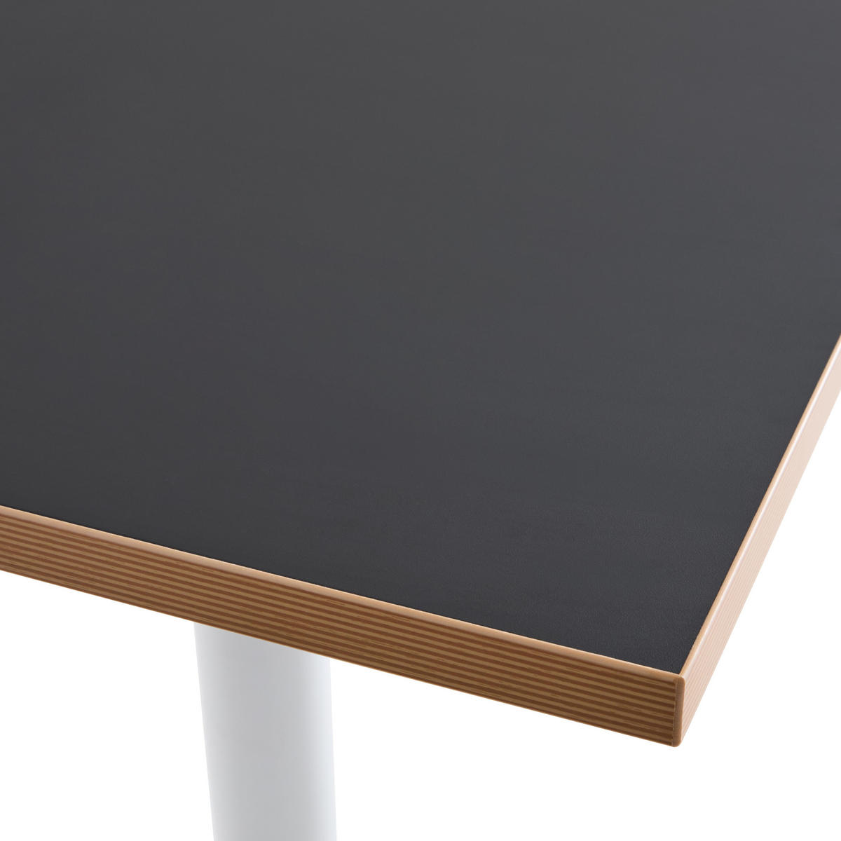 TISCHPLATTE quadratischer 60 cm, Schwarz - Schwarz, Holz (60/2.5/60cm) - Oviala