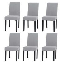 ESSZIMMERSTUHL Hellgrau 6er-Set - Hellgrau, Textil (42/90/50cm) - MCW