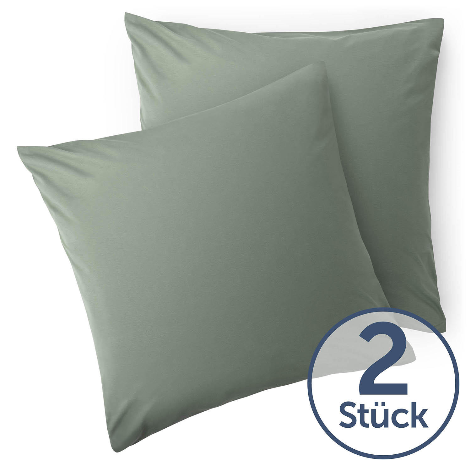 KISSENBEZUG Ellen 40/40 cm, 2er-Set, Grün - Grün, Textil (40/40cm) - Blumtal