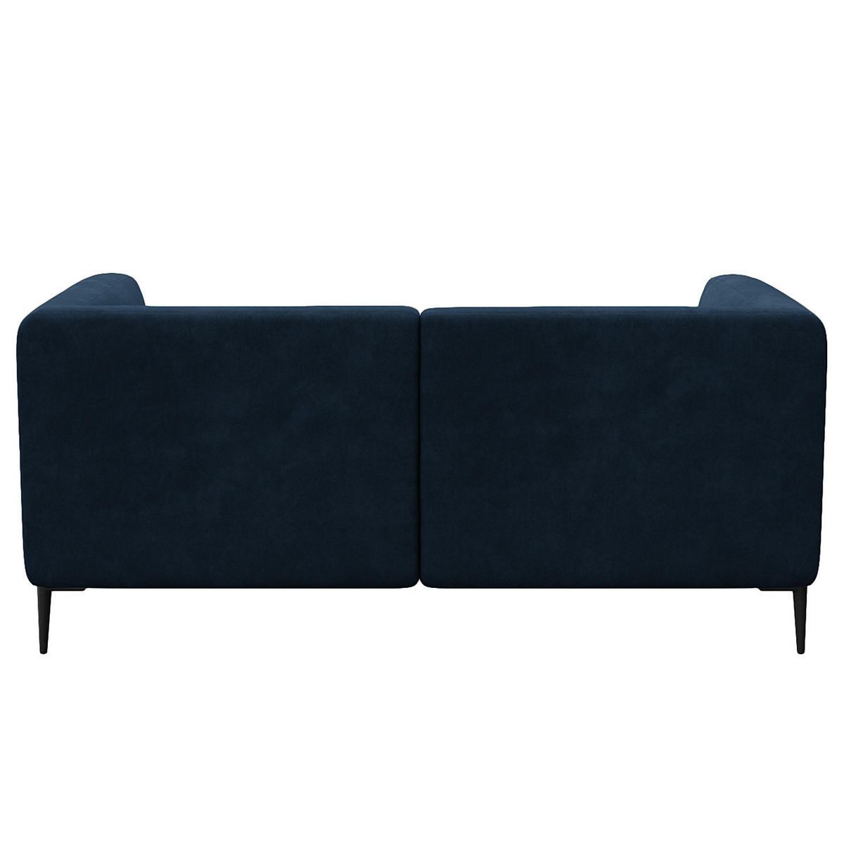 2,5-SITZER SOFA - Schwarz/Dunkelblau, Textil/Metall (175/74/88cm) - home24