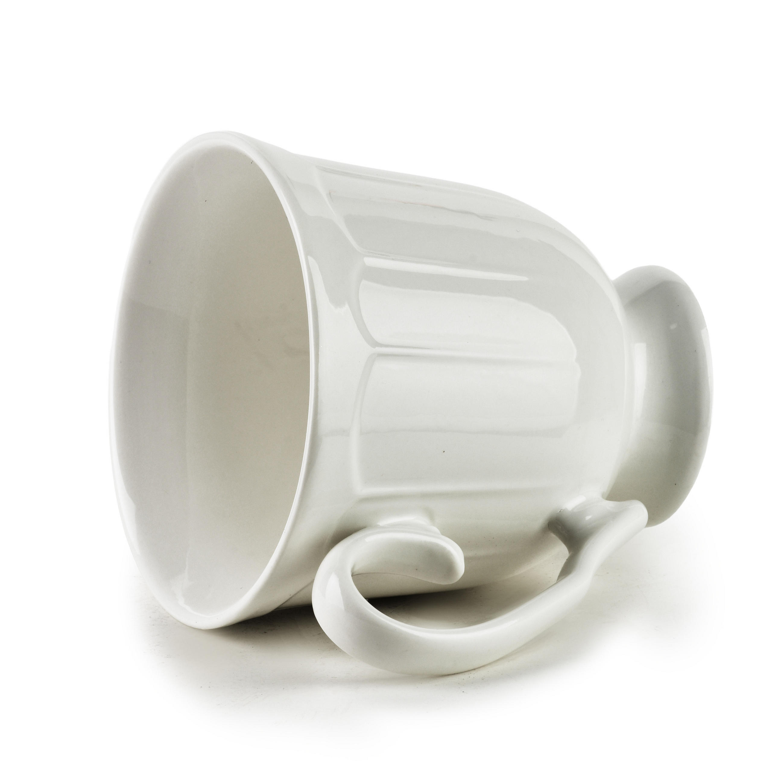 BECHER Hella Weiß 10,5x14x11,3 cm Porzellan - Weiß, Keramik (0.45L) - Mondex