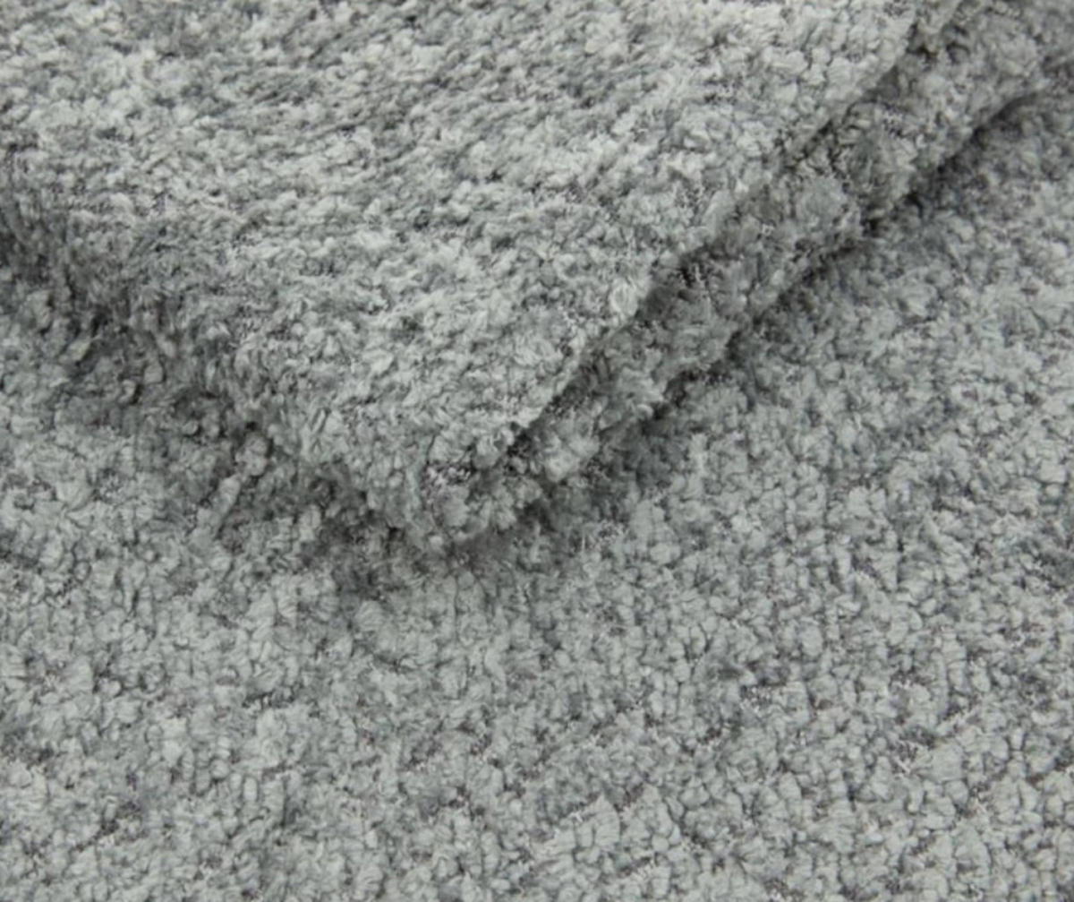 ECKSOFA Flow Grau, mit Schlaffunktion und Kissen in Abriamo Stoff, linke seite - Grau, Holzwerkstoff/Textil (277/157cm) - Bettso